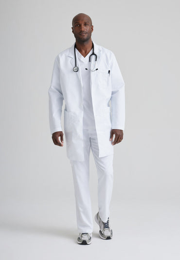Noah Lab Coat - White - Jen's Scrubs