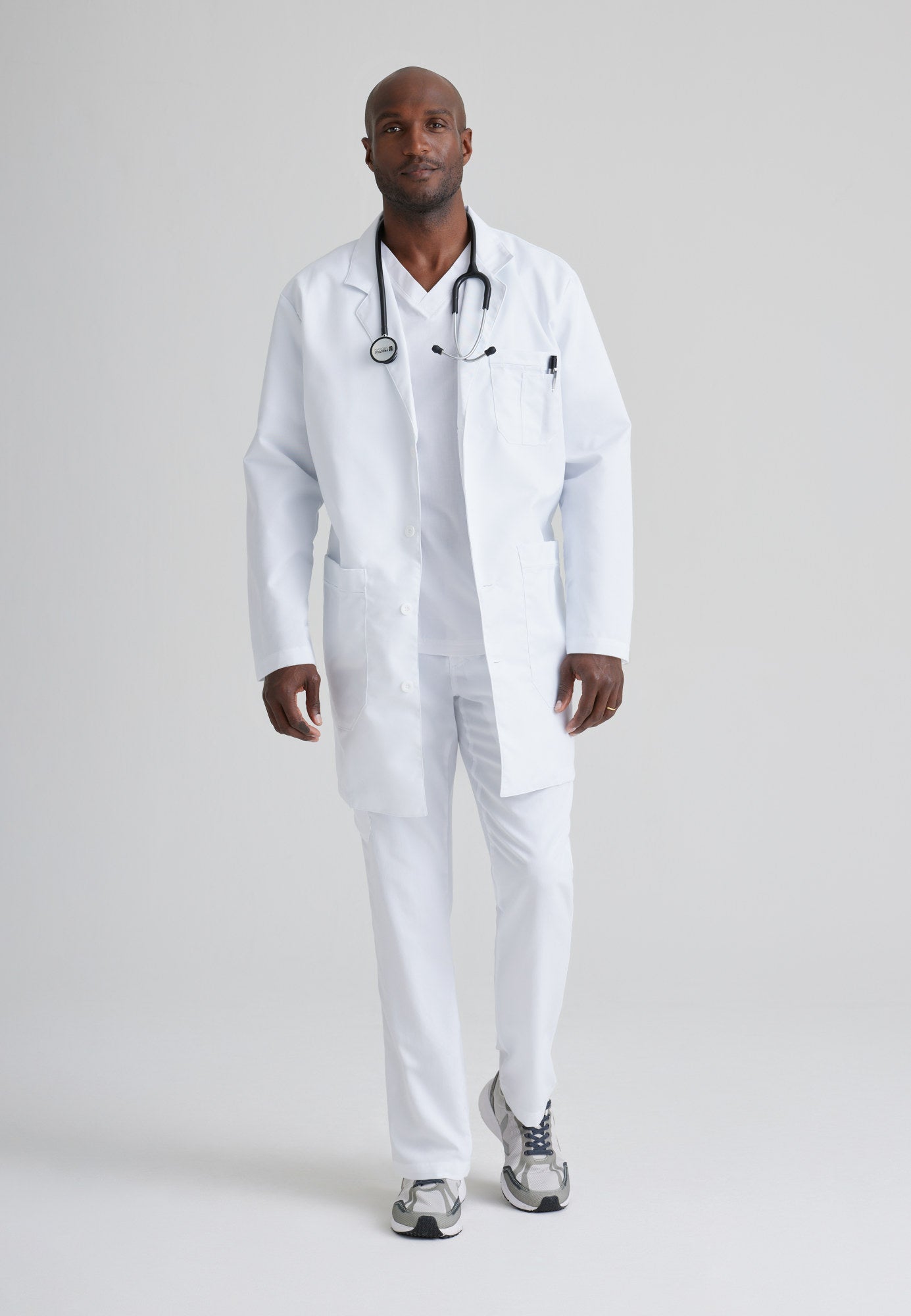 Noah Lab Coat - White - Jen's Scrubs