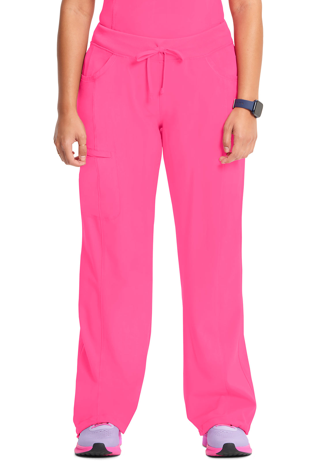 Women's Straight Leg Drawstring Pant - Carmine Pink
