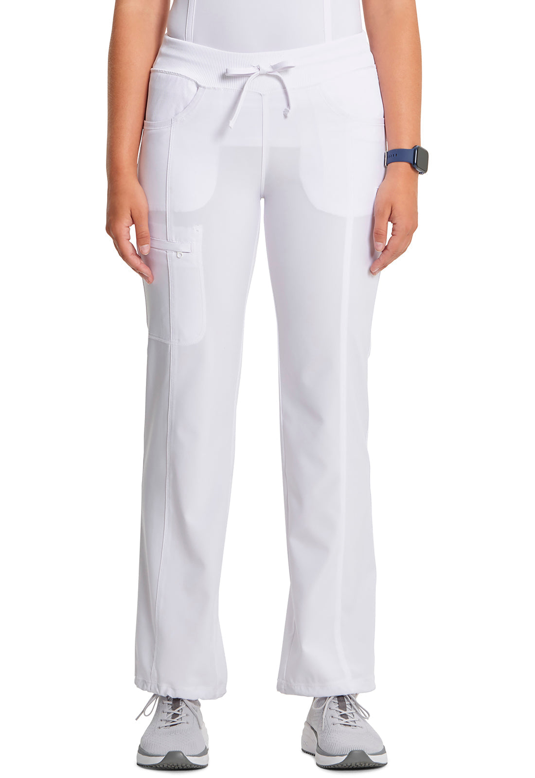 Women's Straight Leg Drawstring Pant - White