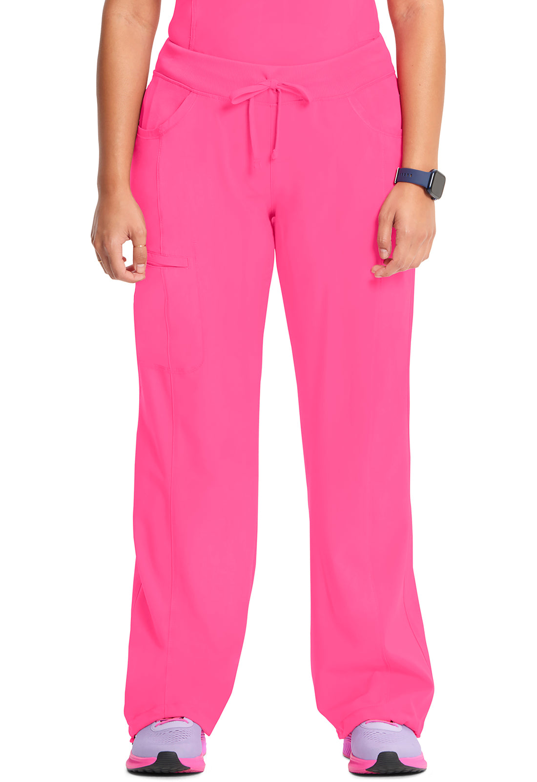 Women's Straight Leg Drawstring Pant - Carmine Pink