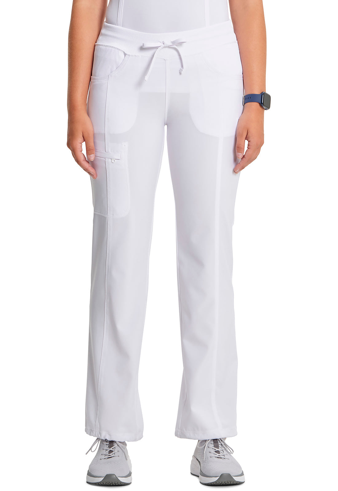 Women's Straight Leg Drawstring Pant - White