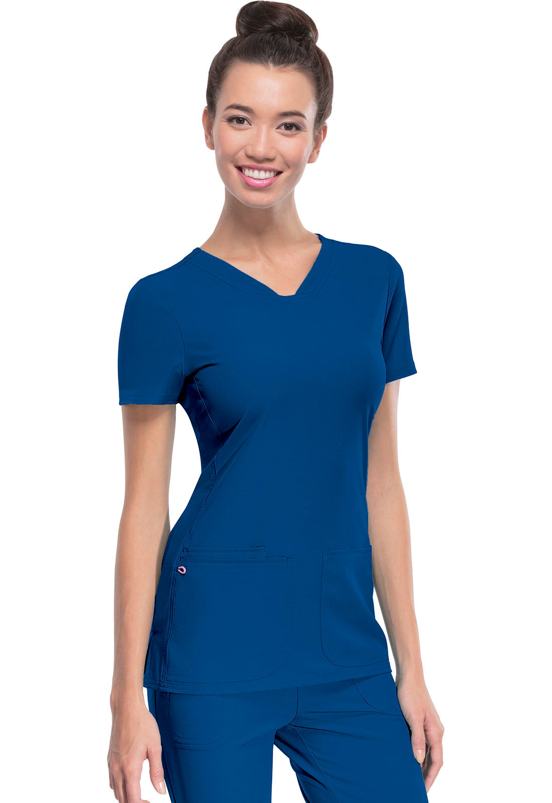 Women's Shaped V-Neck Top - Royal