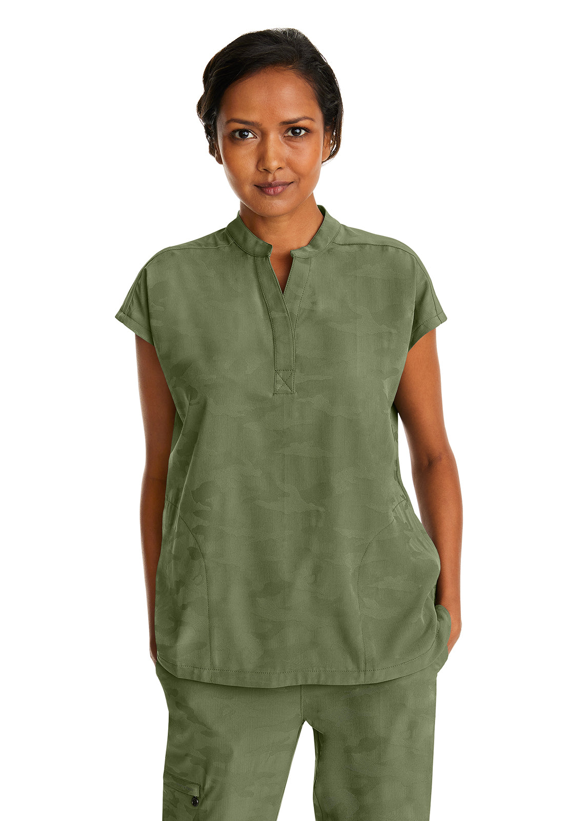 Women's Journey Camo Top - Olive