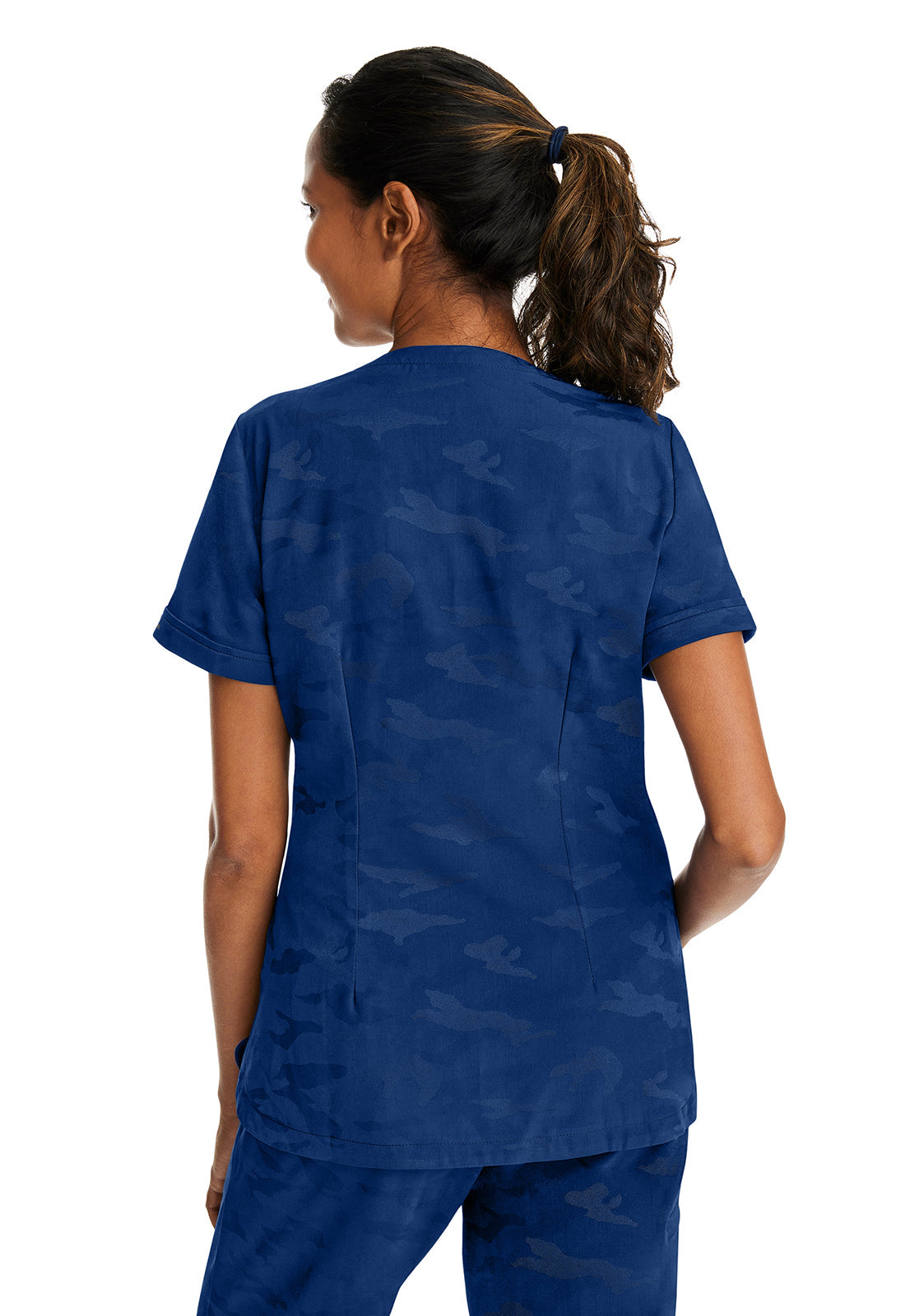 Women's Joy Camo Top - Navy