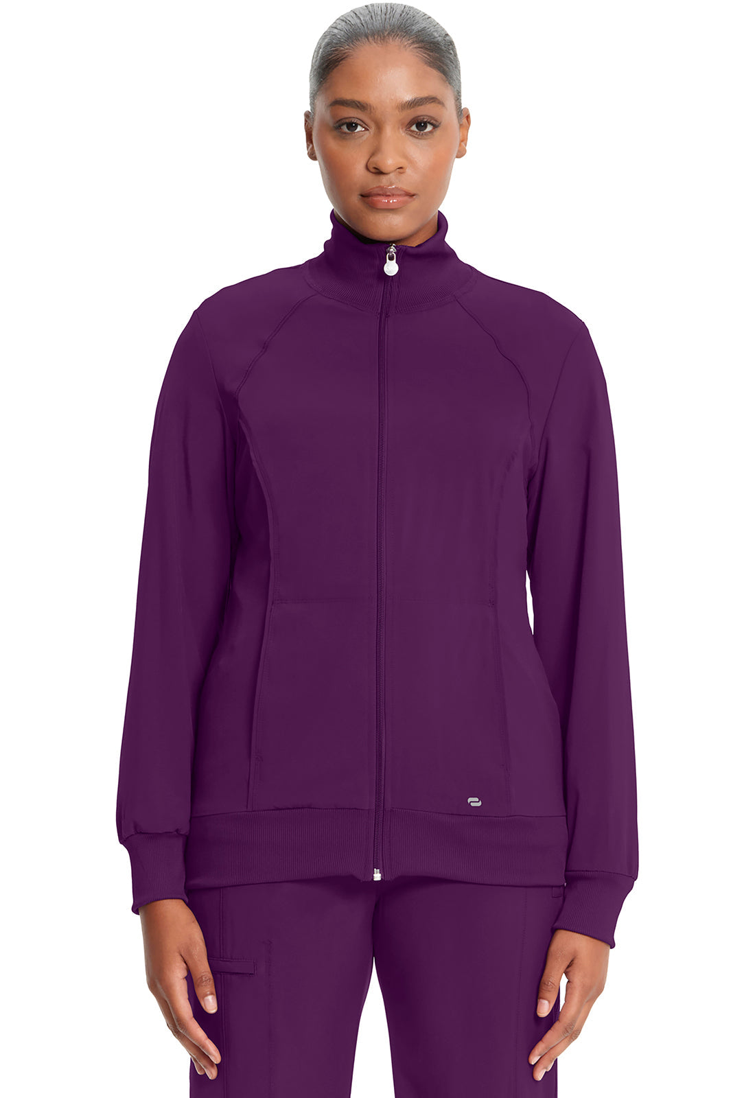 Women's Zip Front Jacket - Eggplant