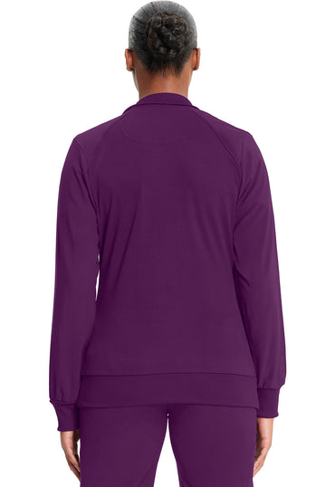 Women's Zip Front Jacket - Eggplant
