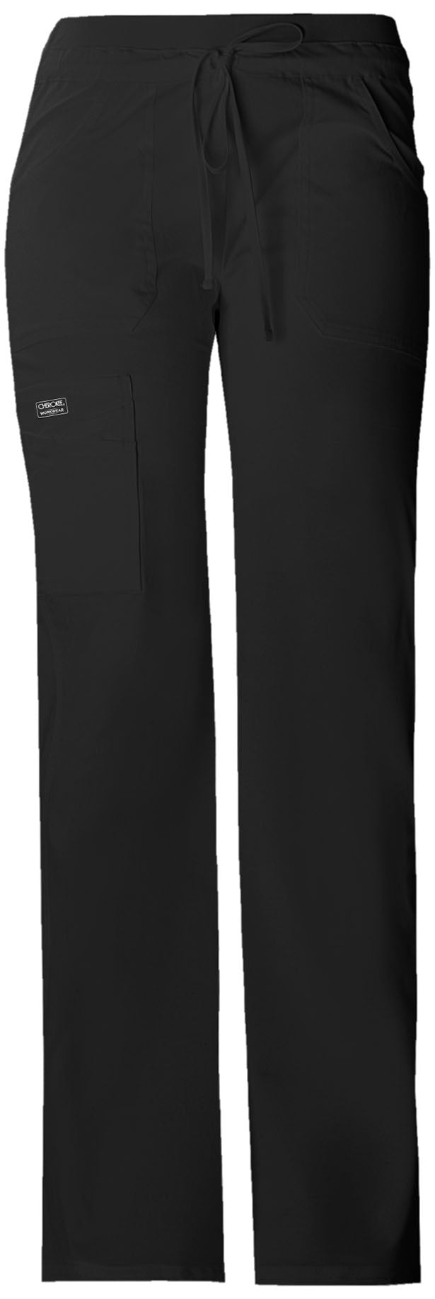 Women's Drawstring Cargo Pant - Black