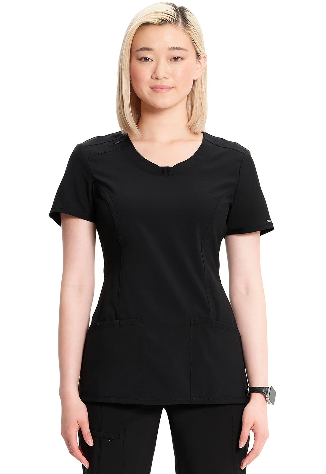 Women's Round Neck Top - Black