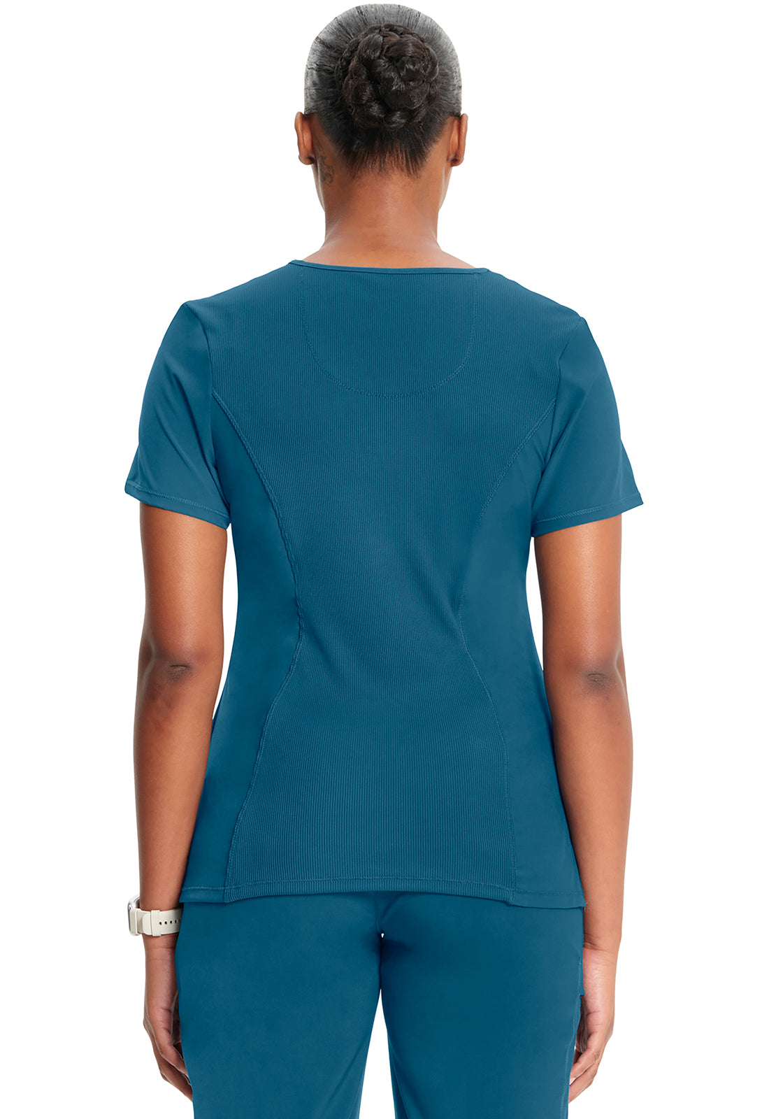 Women's Round Neck Top - Caribbean Blue