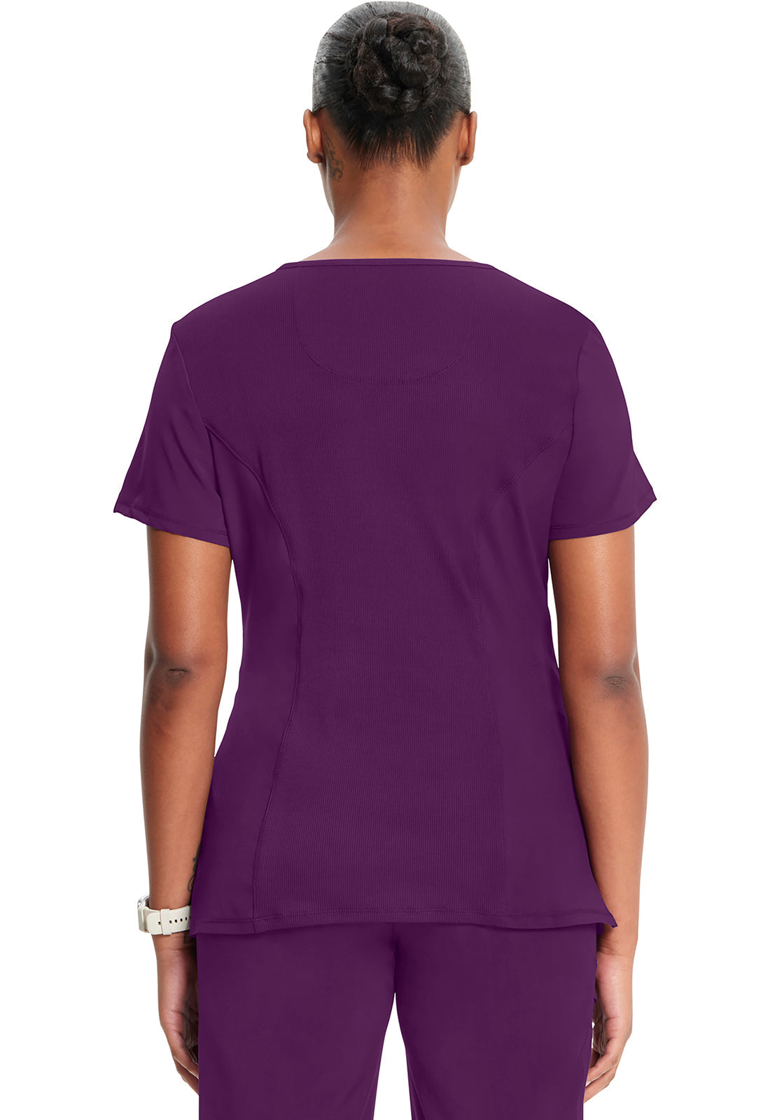 Women's Round Neck Top - Eggplant