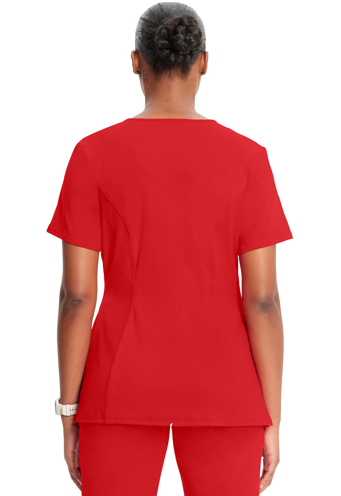 Women's Round Neck Top - Red