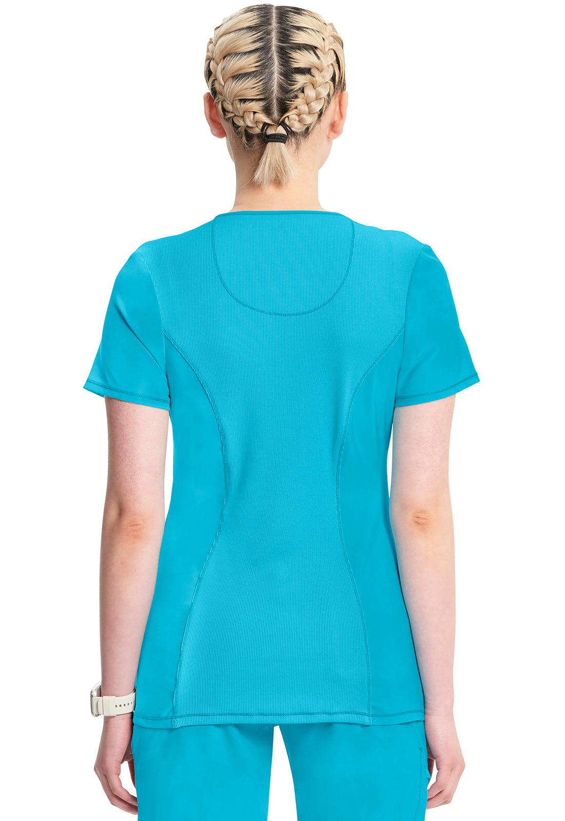 Women's Round Neck Top - Turquoise