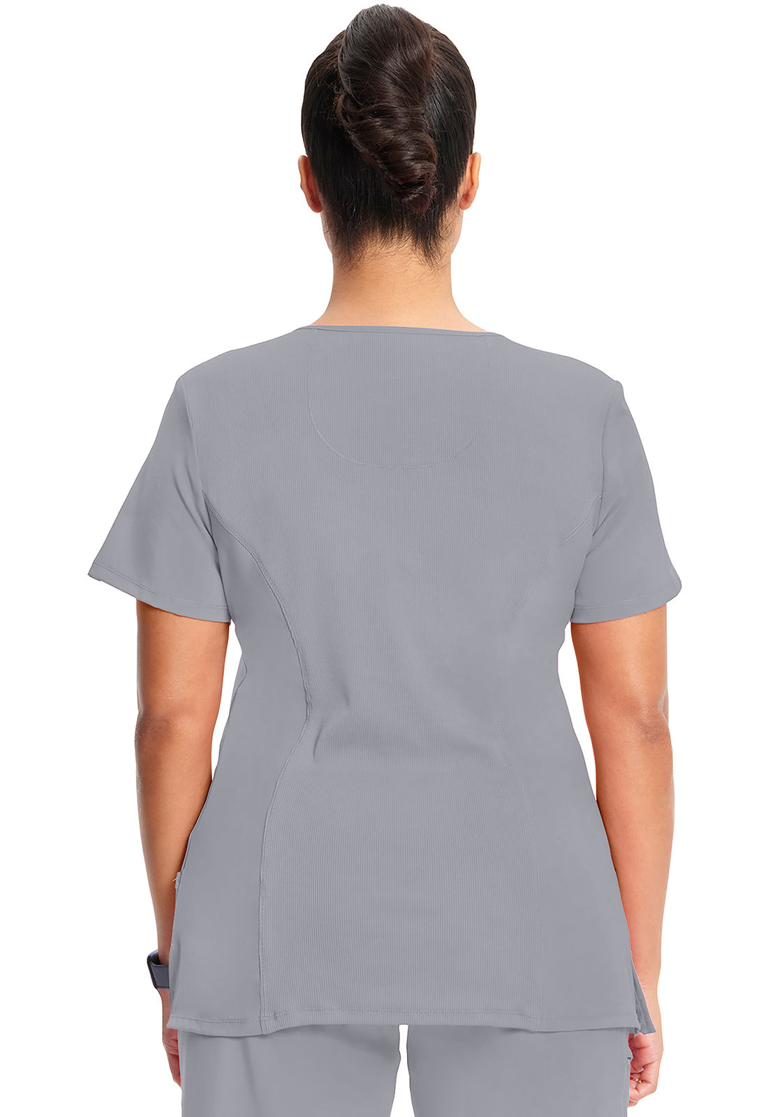 Women's Mock Wrap Top - Grey