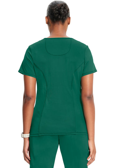 Women's Mock Wrap Top - Hunter Green