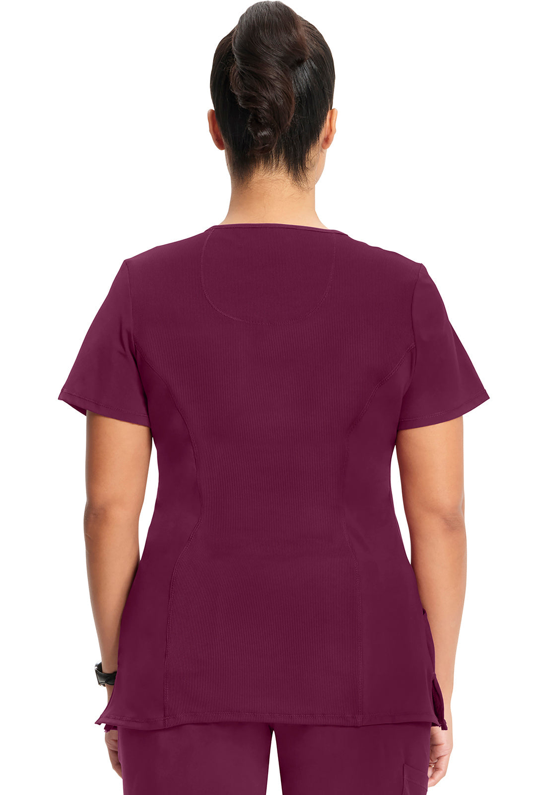 Women's Mock Wrap Top - Wine