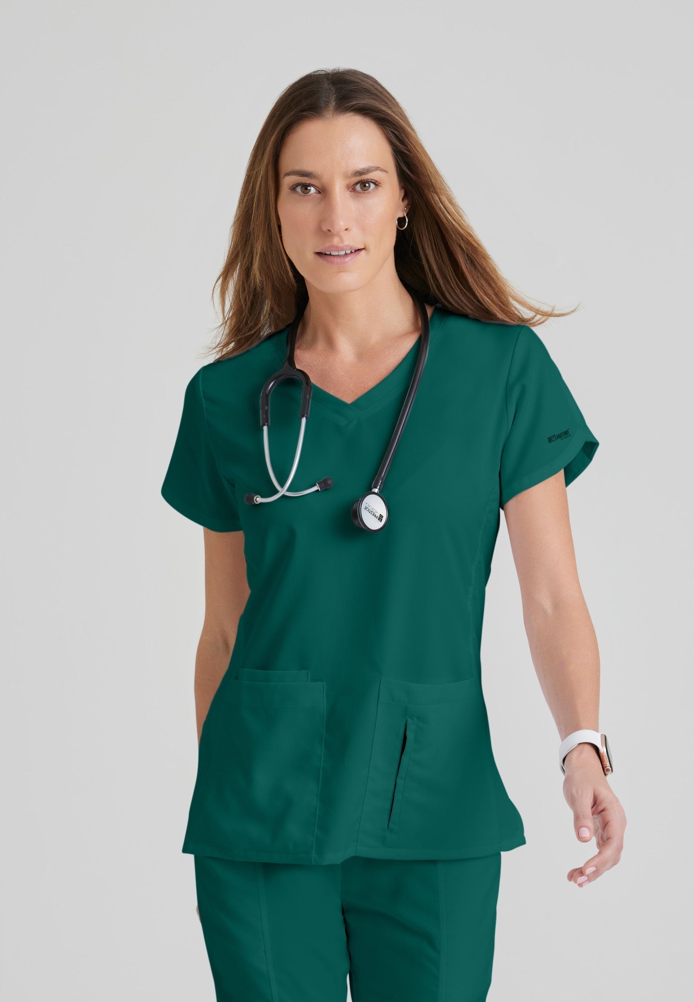 Cora Top - Hunter Green - Grey's Anatomy Scrubs
