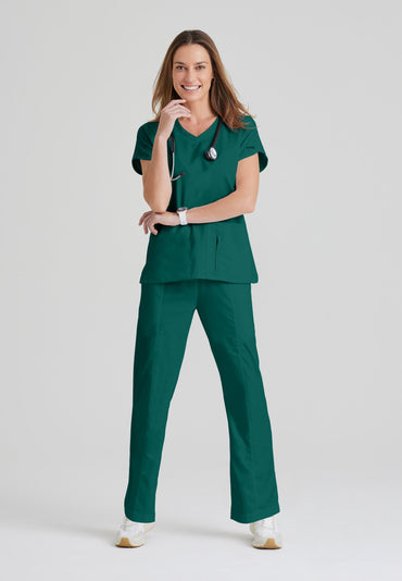 Cora Top - Hunter Green - Grey's Anatomy Scrubs