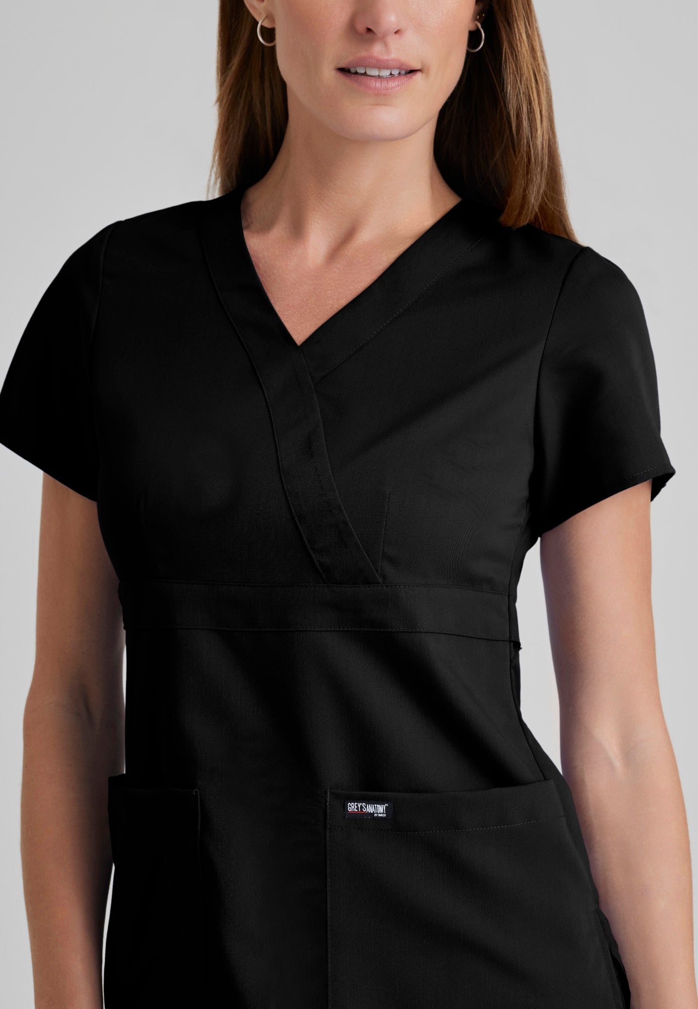 Riley Top - Black - Jen's Scrubs