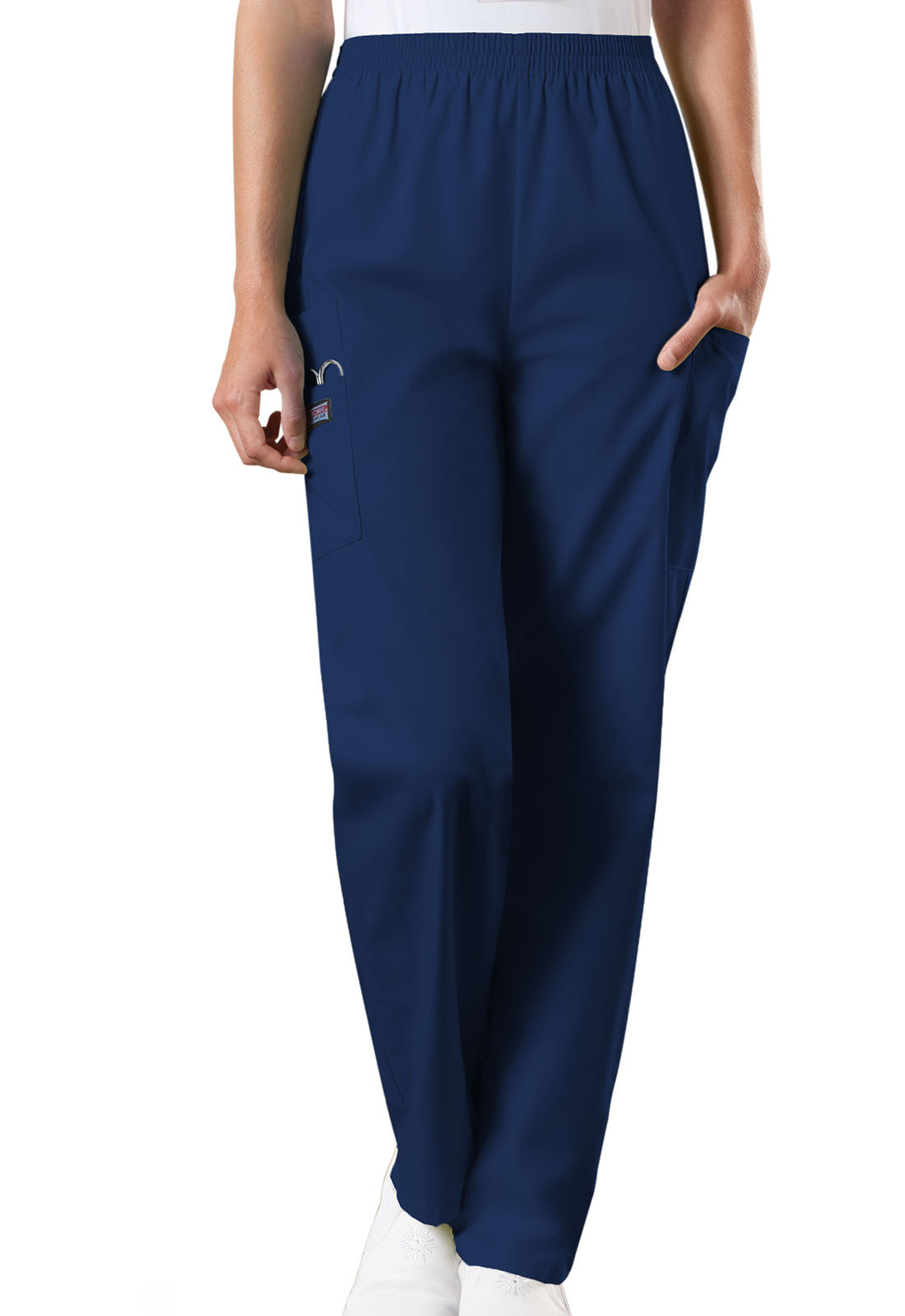 Women's Natural Rise Tapered Pull-On Cargo Pant - Navy