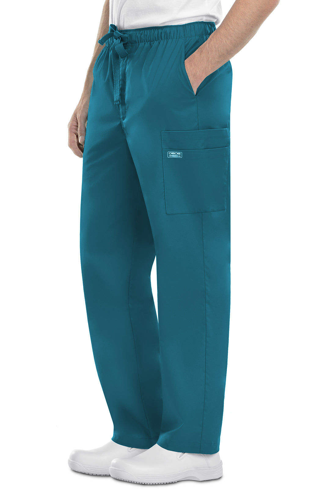 Men's Fly Front Cargo Pant - Caribbean Blue