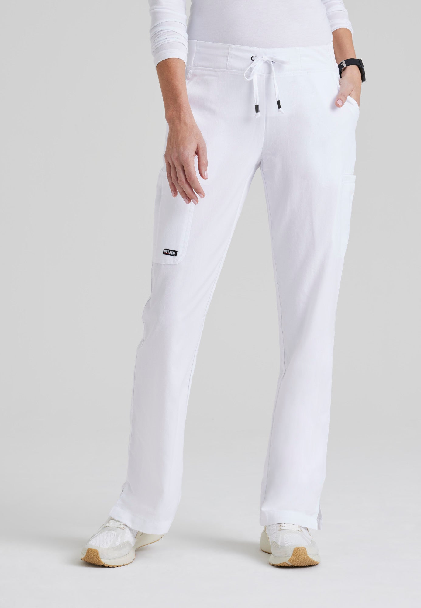Mia Pant - White - Jen's Scrubs