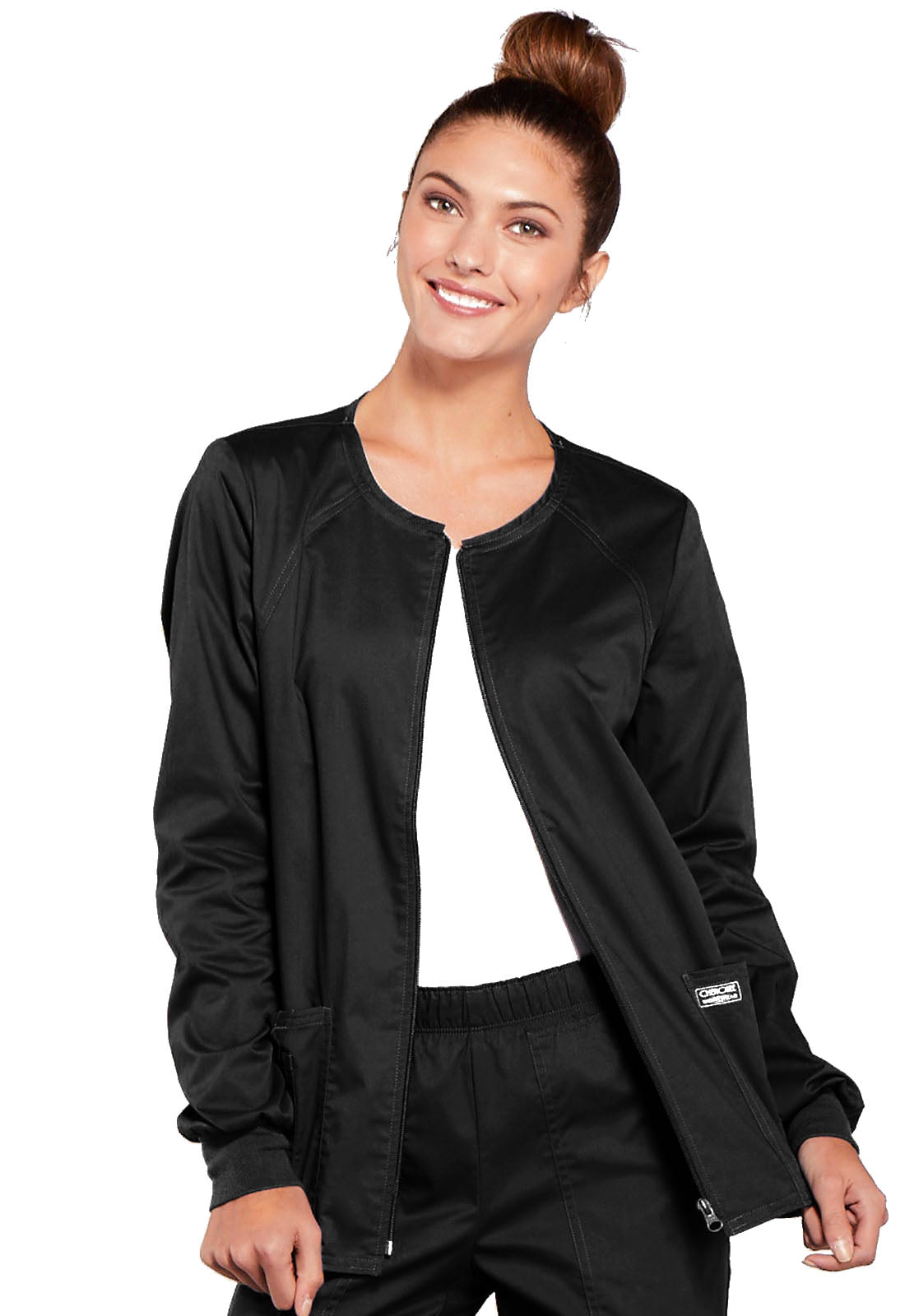 Women's Zip Front Jacket - Black
