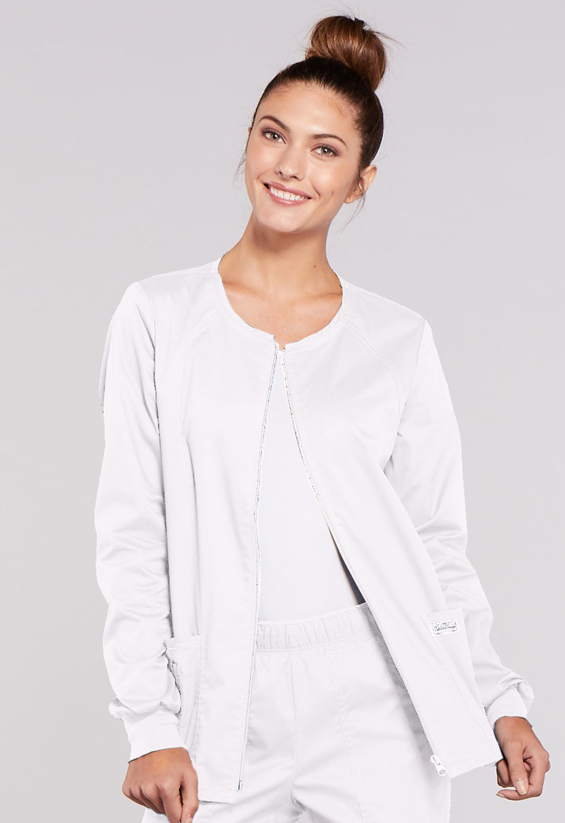 Women's Zip Front Jacket - White