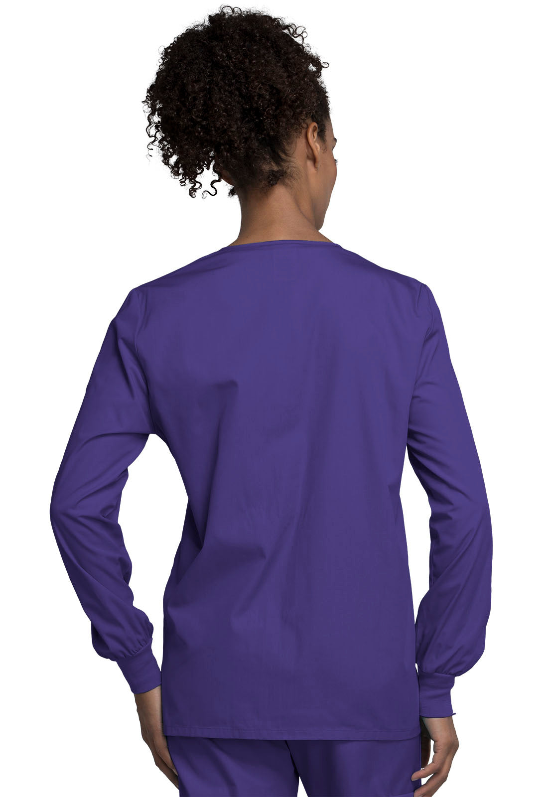 Women's Snap Front Warm-Up Jacket - Grape