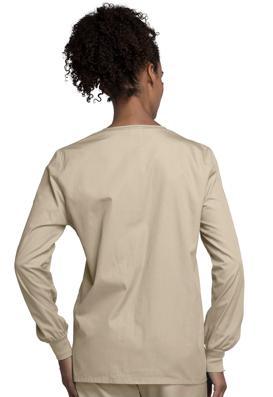 Women's Snap Front Warm-Up Jacket - Khaki