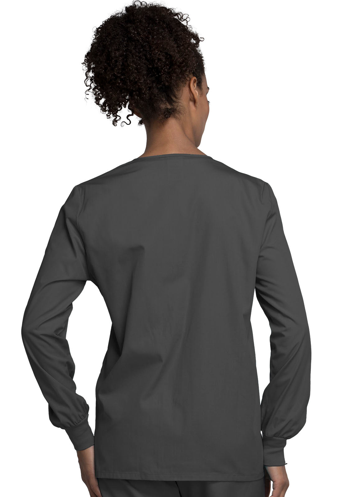 Women's Snap Front Warm-Up Jacket - Pewter