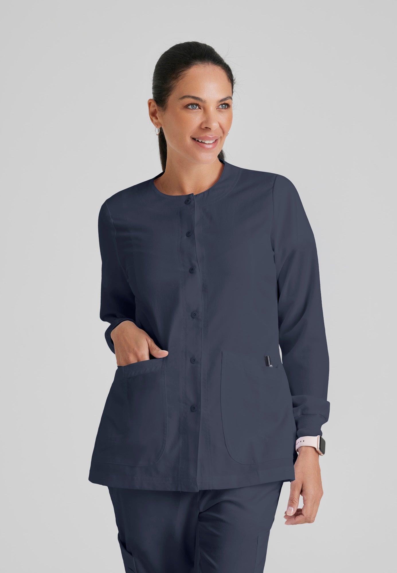 Jamie Warm-Up - Steel - Jen's Scrubs