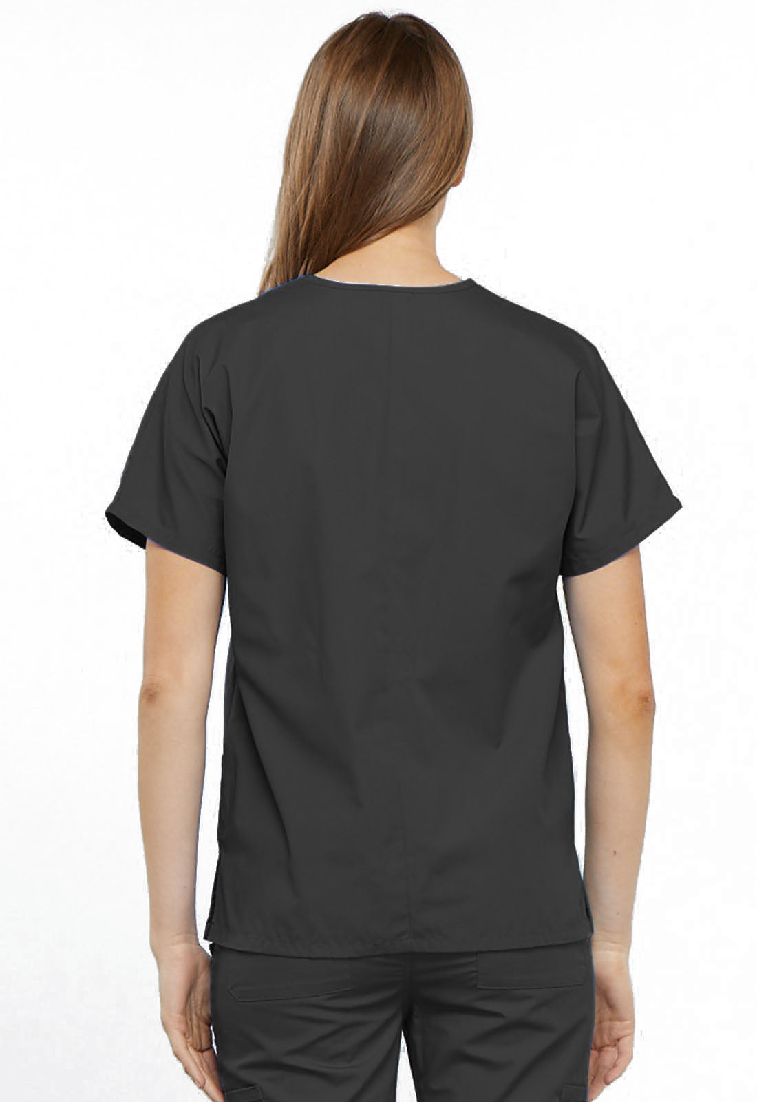 Women's V-Neck Top - Pewter