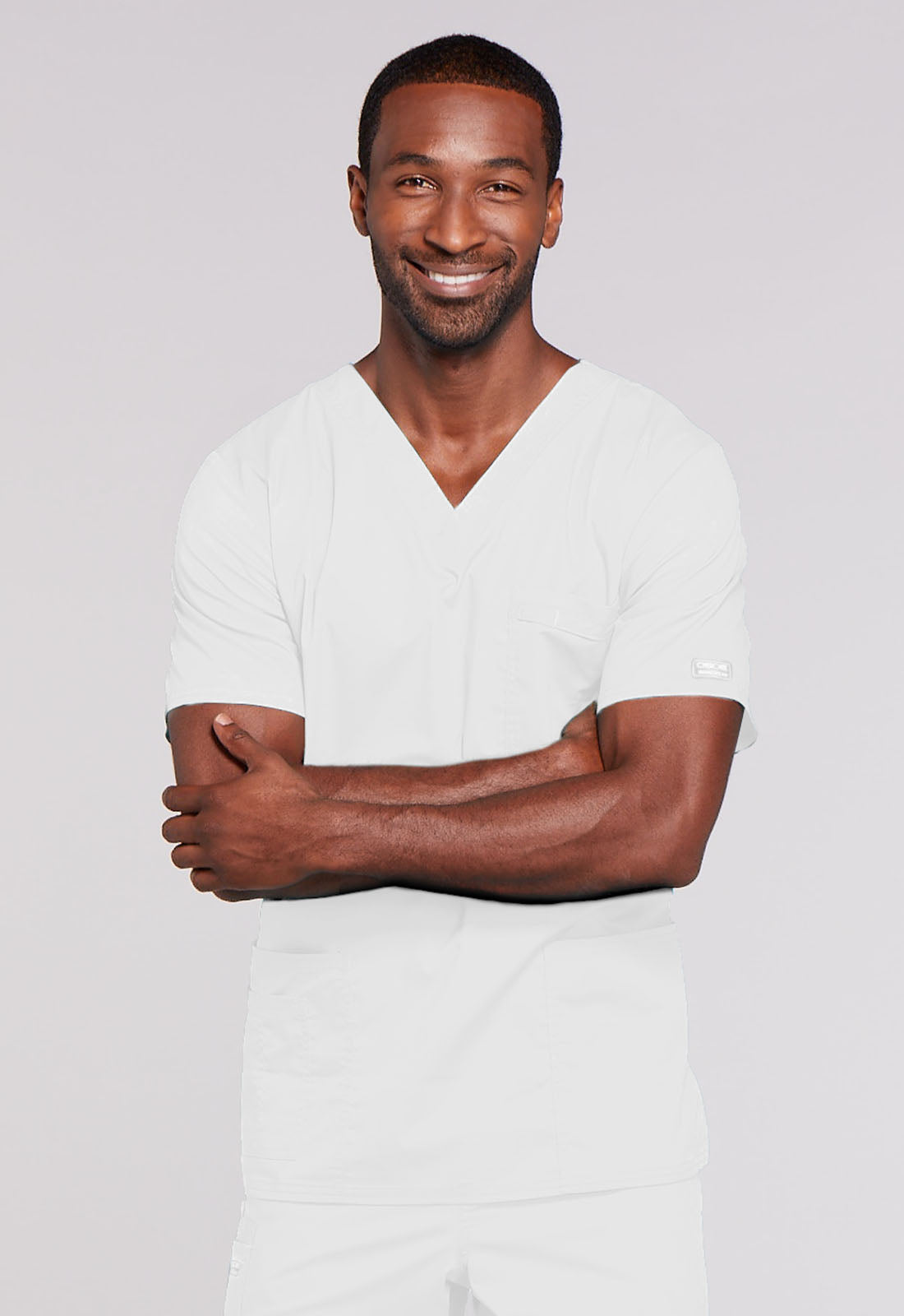 Unisex Unisex V-Neck Top - White