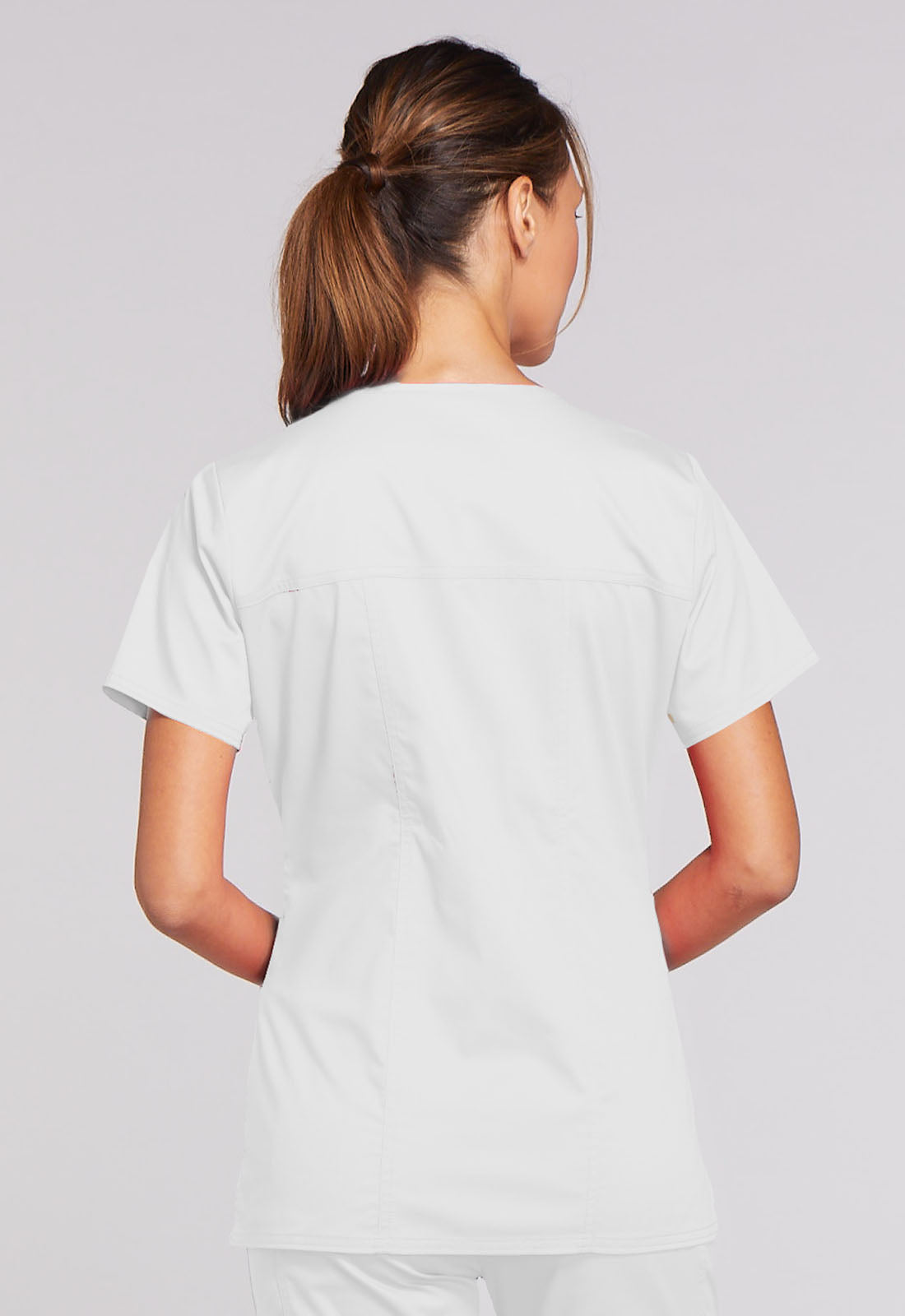 Women's V-Neck Top - White