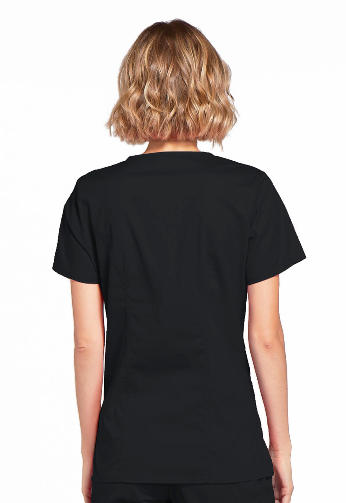Women's Mock Wrap Top - Black