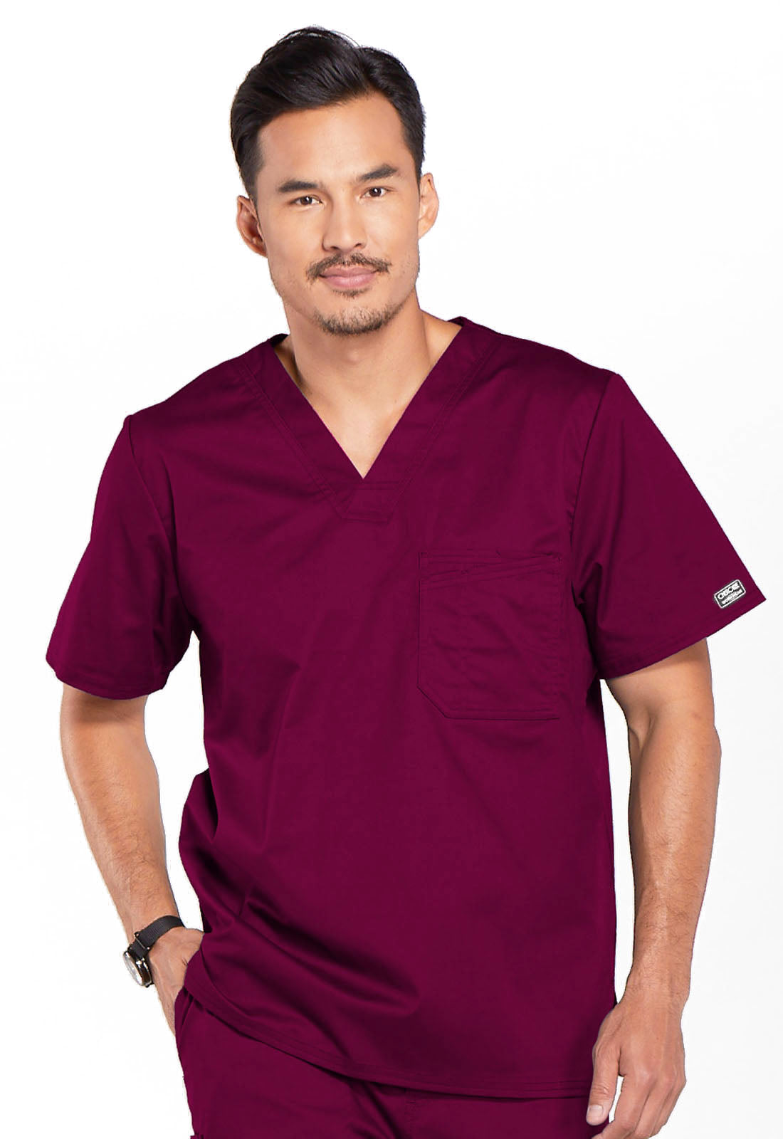 Men's Men's Tuckable V-Neck Top - Wine