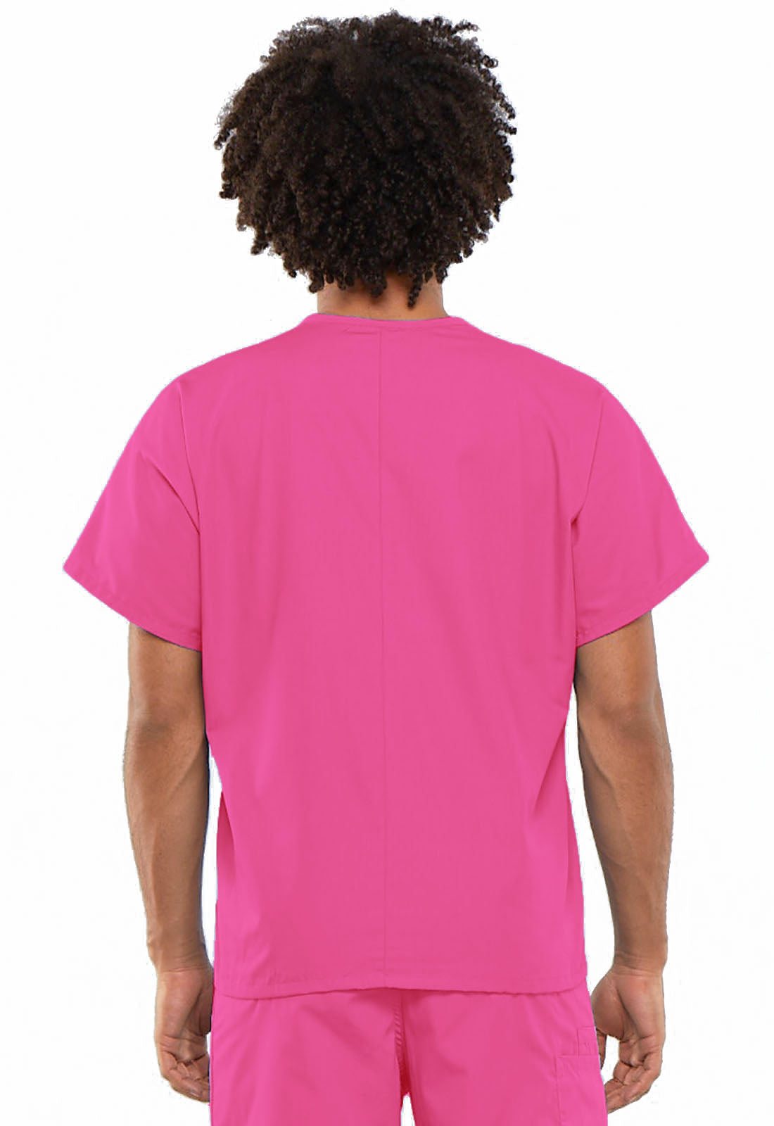 Unisex Unisex V-Neck Tunic - Shocking Pink
