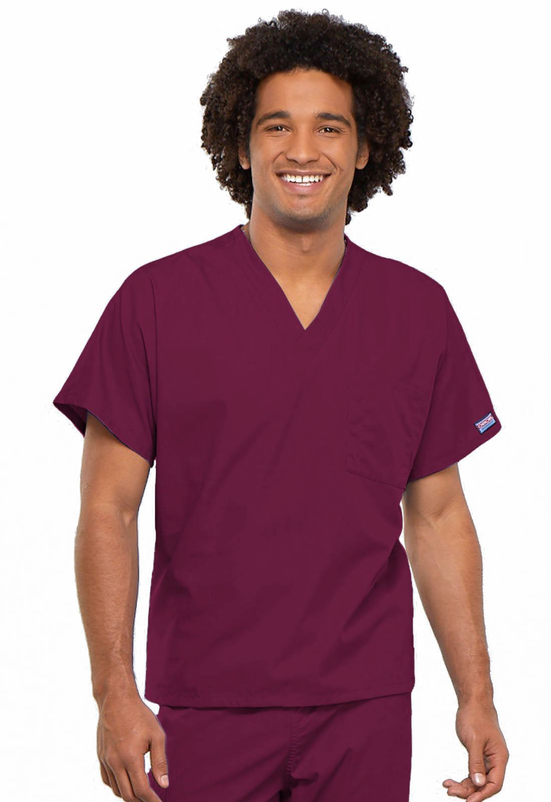 Unisex Unisex V-Neck Tunic - Wine