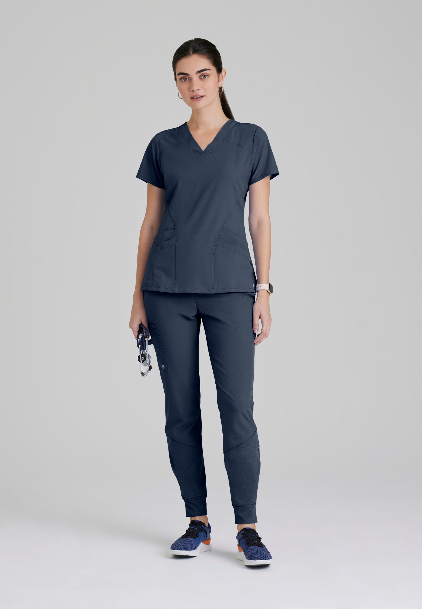 Pulse Top - Steel - Grey's Anatomy Scrubs