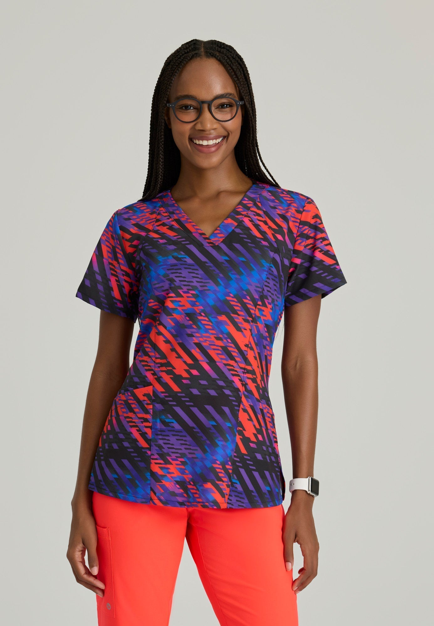 Thrive Print Top - Radiant Prism - Grey's Anatomy Scrubs