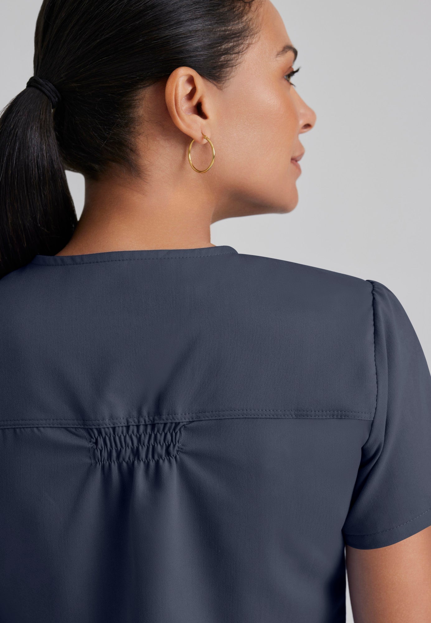 Aubrey Top - Steel - Grey's Anatomy Scrubs