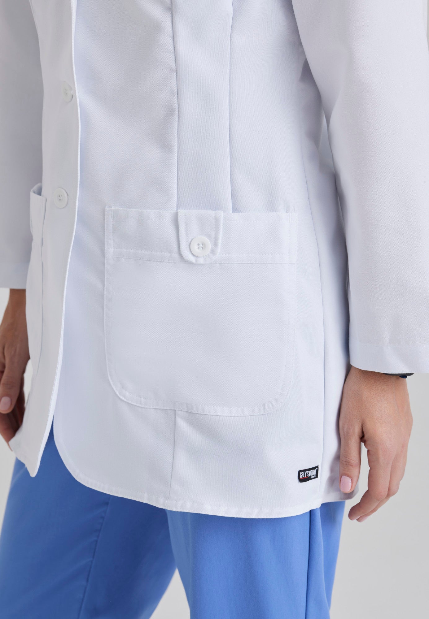Hannah Lab Coat - White - Jen's Scrubs