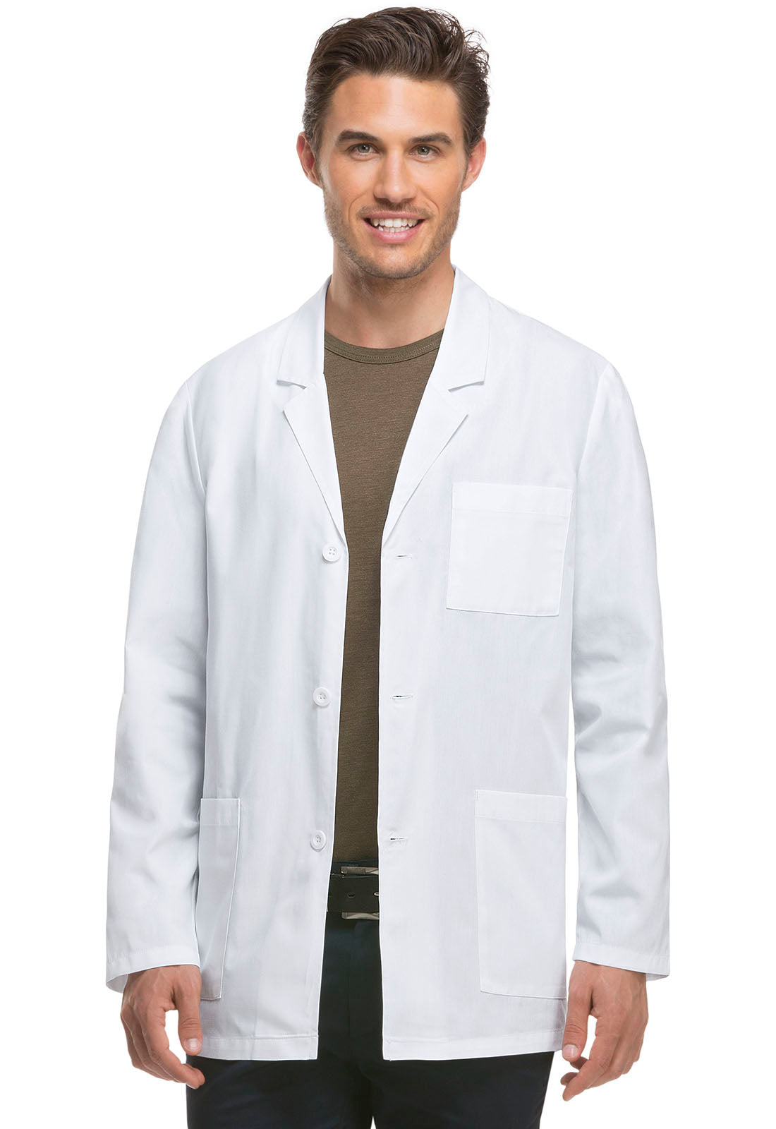 Men's 31" Men's Consultation Lab Coat - White