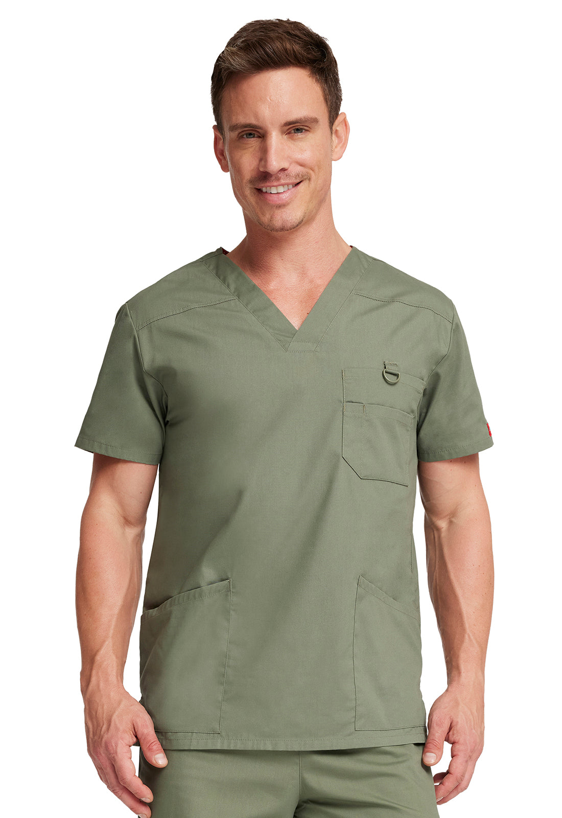 Men's Men's V-Neck Top - Olive