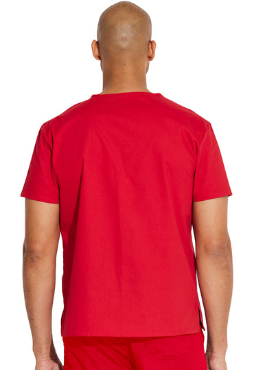 Unisex Unisex Tuckable V-Neck Top - Red