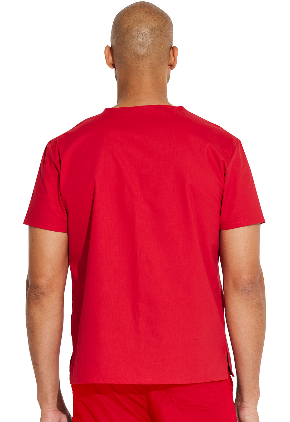 Unisex Unisex Tuckable V-Neck Top - Red