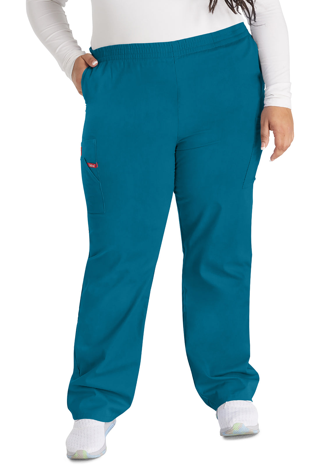 Women's Natural Rise Tapered Leg Pull-On Pant - Caribbean Blue