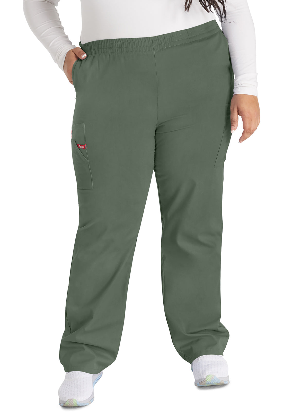 Women's Natural Rise Tapered Leg Pull-On Pant - Olive