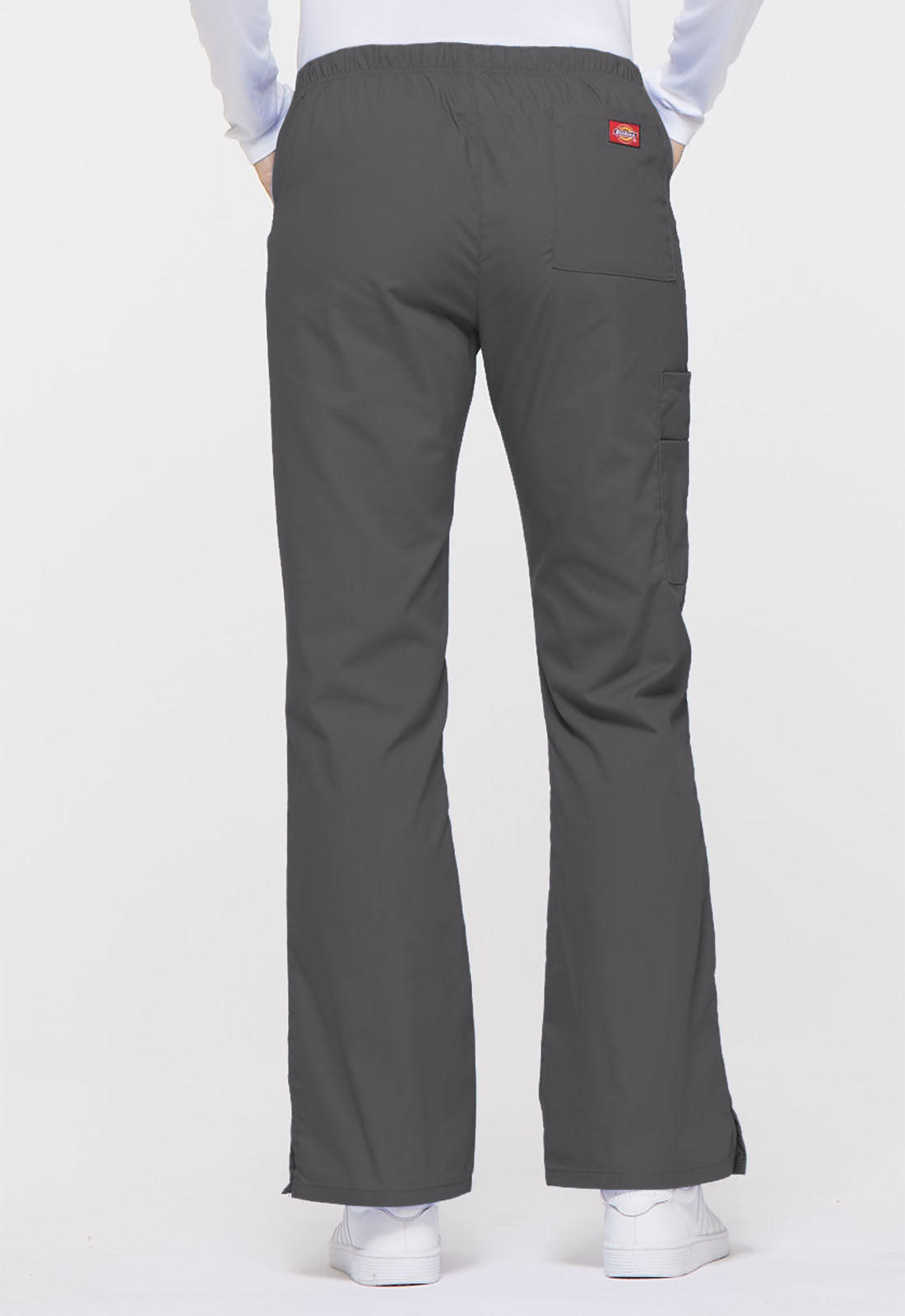 Women's Mid Rise Drawstring Cargo Pant - Pewter